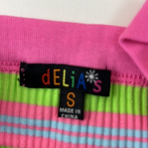 Doll's Kill Delias Groovy Striped Criss Cross Halter Top & Skirt Set - Picture 9 of 11
